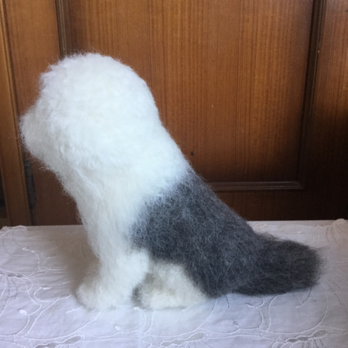 羊毛フェルト 犬 オールド イングリッシュ シープドッグ OES