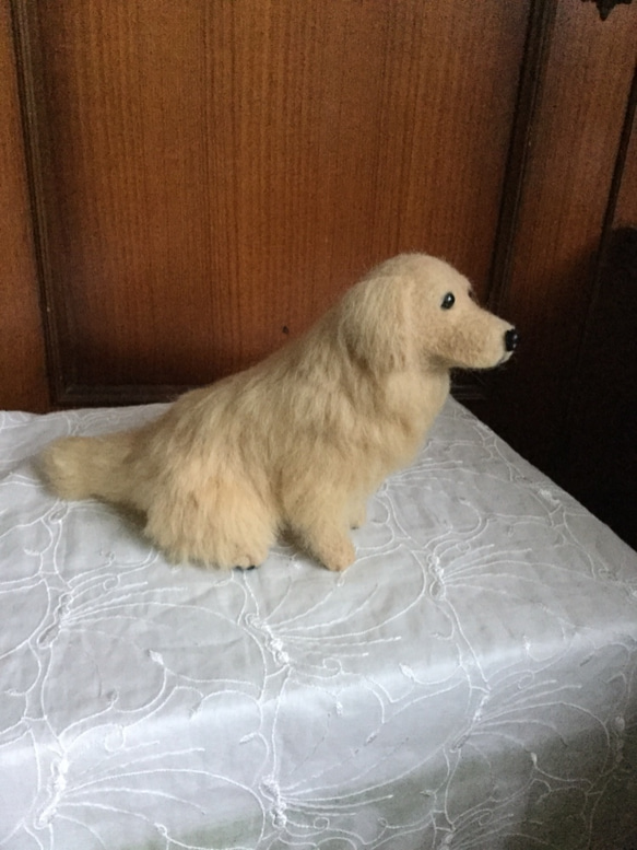 羊毛フェルト 犬 ゴールデンレトリバー 1 2枚目の画像