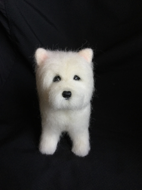 羊毛フェルト　ウエストハイランドホワイトテリア 羊毛フェルト 犬 ウエストハイランドホワイトテリア ウエスティ