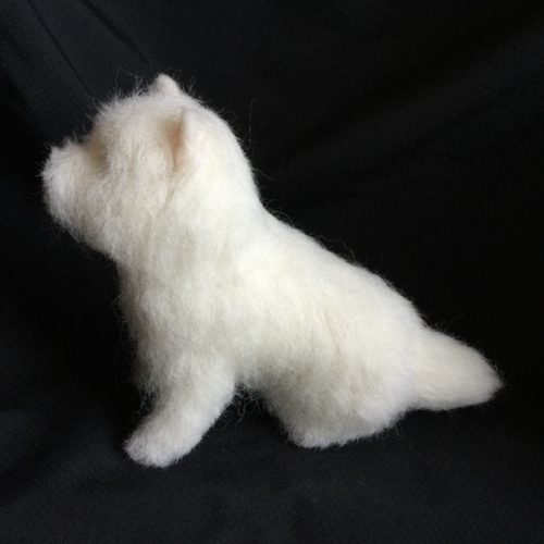 羊毛フェルト 犬 ウエストハイランドホワイトテリア ウエスティ 羊毛