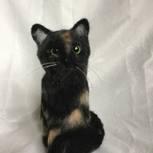 羊毛フェルト 猫 サビ 羊毛フェルト masapan 通販 6026397
