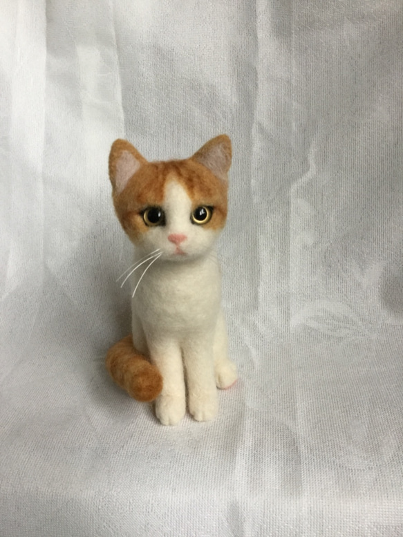 羊毛フェルト 猫 ハンドメイド maruta9999 羊毛フェルト ネコ