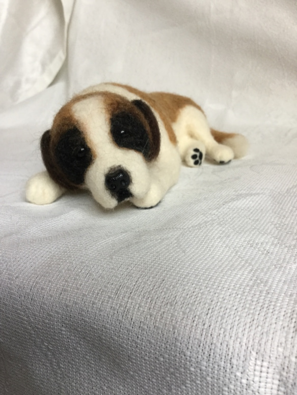 【羊毛フェルト】セントバーナード 犬 羊毛フェルト 犬 セントバーナード 羊毛フェルト masapan 通販