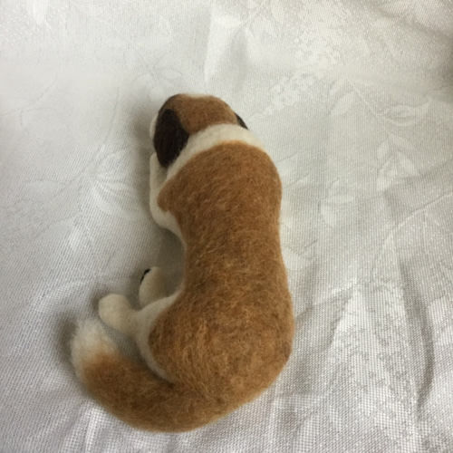 羊毛フェルト 犬 セントバーナード 羊毛フェルト masapan 通販