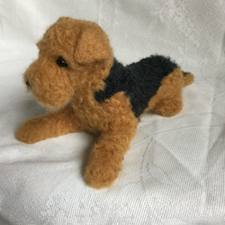 羊毛フェルト 犬 エアデールテリア 3枚目の画像