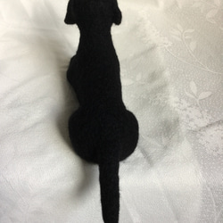羊毛フェルト 犬 ラブラドール 黒ラブ 5枚目の画像
