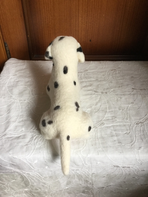 羊毛フェルト 犬 ダルメシアン 仔犬 6枚目の画像