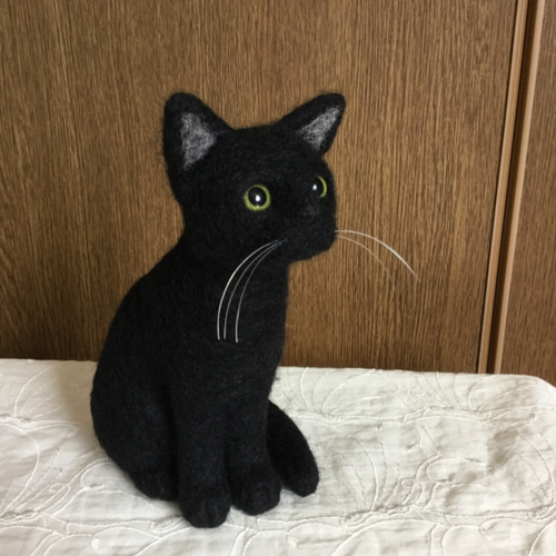 確認用】黒猫ゾンビ✽羊毛フェルト