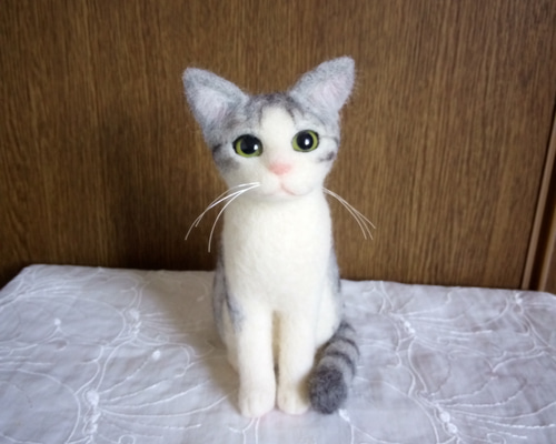 羊毛フェルト 猫 羊毛フェルト masapan 通販 8121733｜Creema