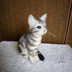 羊毛フェルト　猫 2枚目の画像