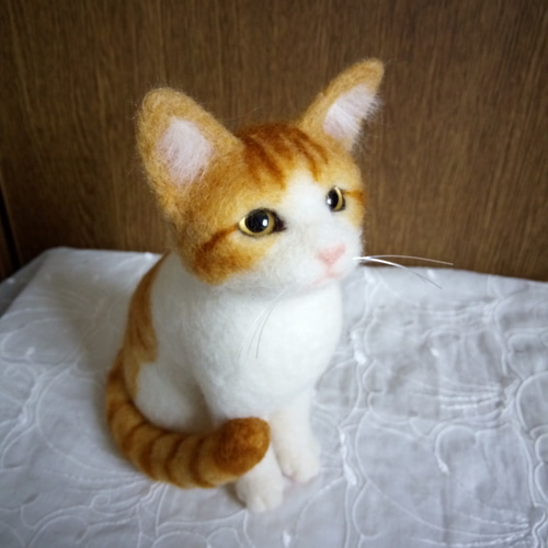 羊毛フェルト 猫 羊毛フェルト masapan 通販 7988382｜Creema