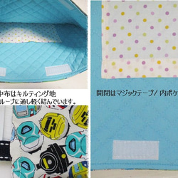 2Way ! 小学生♪ま～るい新幹線・電車 防災頭巾カバー・座布団カバー 3枚目の画像