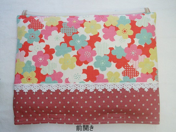 2Way ! 長方形 44.5 × 34.5 cm♪前開き ピンク桜 ♪防災頭巾カバー ・ 座布団カバー 1枚目の画像