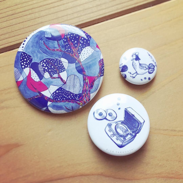 オリジナル缶バッジ 3個セット ピンバッチ imocher 通販 6740093