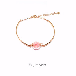 FH Gypsophila paniculata Rosegold Sliver Bracelet 4枚目の画像