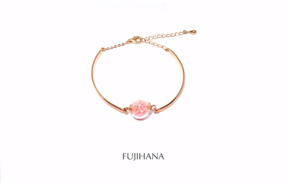 FH Gypsophila paniculata Rosegold Sliver Bracelet 4枚目の画像