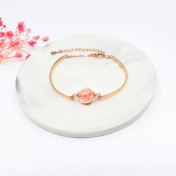 FH Gypsophila paniculata Rosegold Sliver Bracelet 2枚目の画像