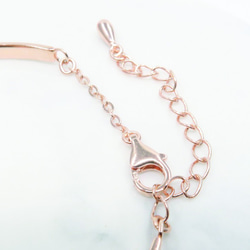 FH Gypsophila paniculata Rosegold Sliver Bracelet 3枚目の画像