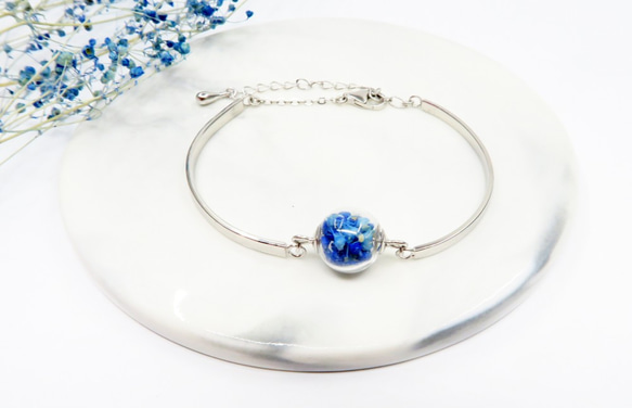 FH Gypsophila paniculata Sliver Bracelet 1枚目の画像