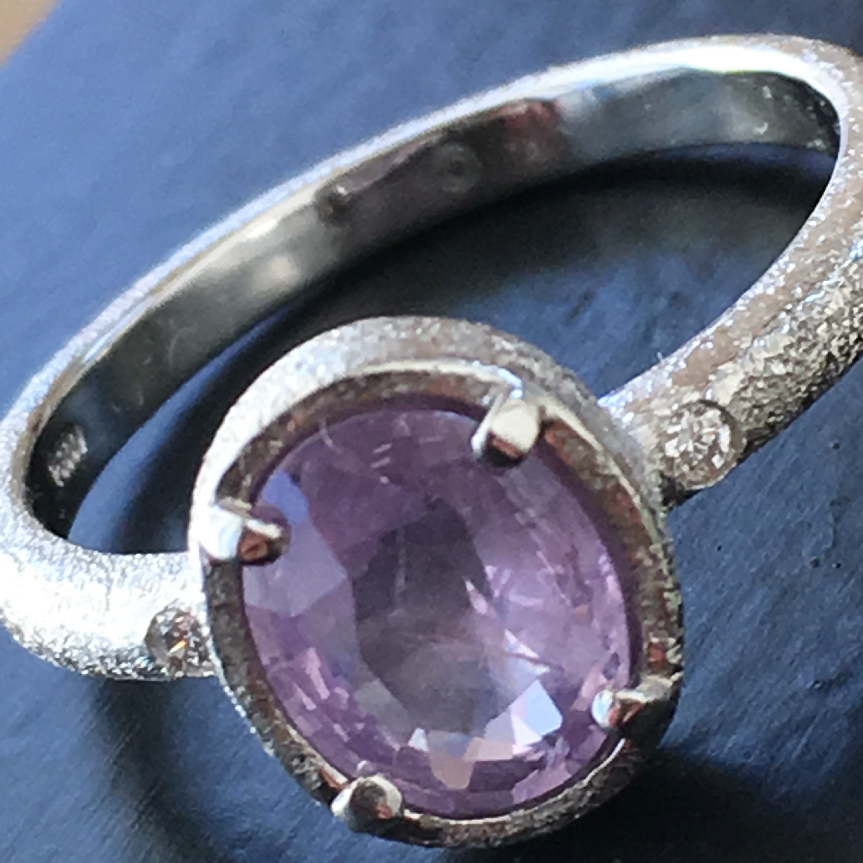 天然 ピンクサファイア ノーヒート pt900 リング