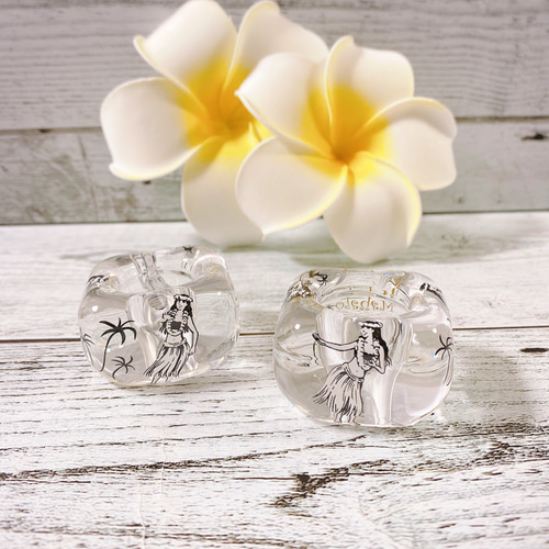 フラガール柄✨クリスタル✨歯ブラシスタンド(2個1SET) バス・トイレ