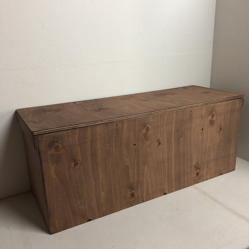 ウッドボックス ウォルナット ロング 収納箱 BOX お買い得!! フリー  