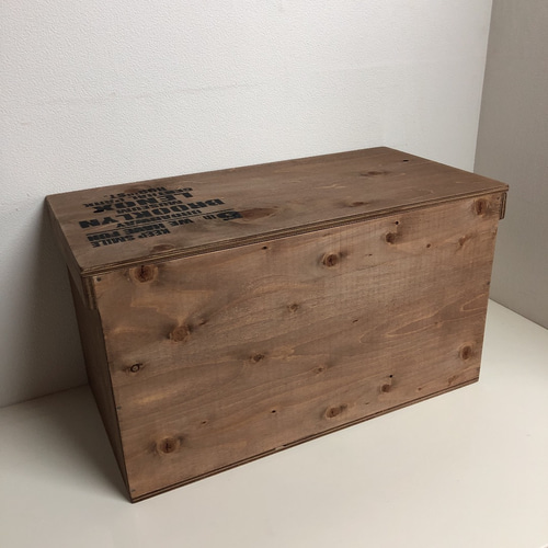 りんご箱 ウッド 木製 ウッドボックス  2Lペットボトル 収納箱