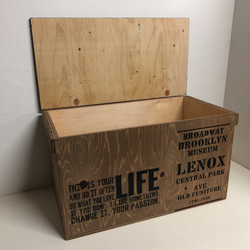 ウッドボックス ウッド 木製 ウォルナット×ブラック 収納可能箱 新品 5枚目の画像