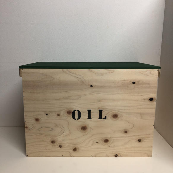 ポリタンク BOX 灯油 OIL 灯油収納BOX ダークグリーン 新品 未使用 3点入ります！ 2枚目の画像