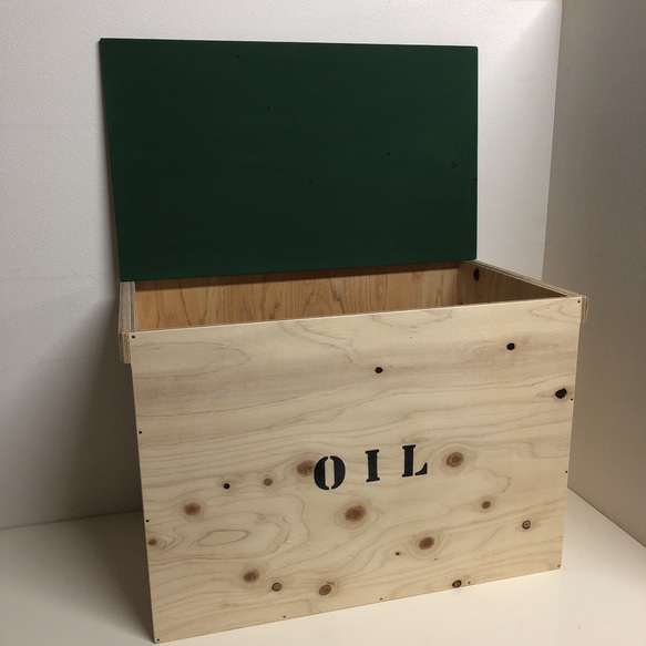 ポリタンク BOX 灯油 OIL 灯油収納BOX ダークグリーン 新品 未使用 3点入ります！ 6枚目の画像