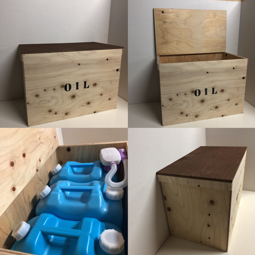 ポリタンク BOX 灯油 OIL 灯油収納BOX 新品 未使用 3点入ります  