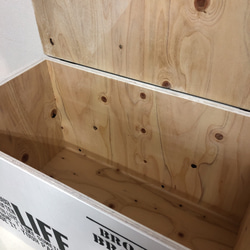 ウッドボックス 収納ボックス ウッド 木製 WHITE 収納可能箱 新品 6枚目の画像
