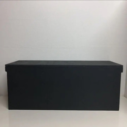 ウッドボックス ブラック BLACK★ ロング 収納箱 BOX お買い得!! 限定制作！ 2枚目の画像