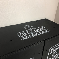 CAFE WOOD SHELF BOX！ BLACK 新品 未使用 7枚目の画像