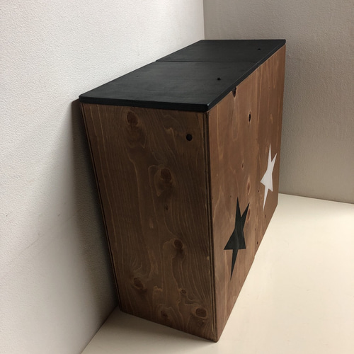 ウッドボックス ウッド ゴミ箱 トイレットペーパー収納可能箱 男前 2点セット！ ウッドボックス ウッド ゴミ箱 トイレットペーパー収納可能箱 男前 2点