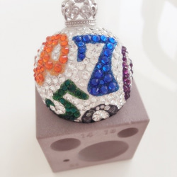 シャカシャカキーホルダー　クリスマスツリーシェイカー ハンドメイド クリスマスツリーシェイカーキーホルダー