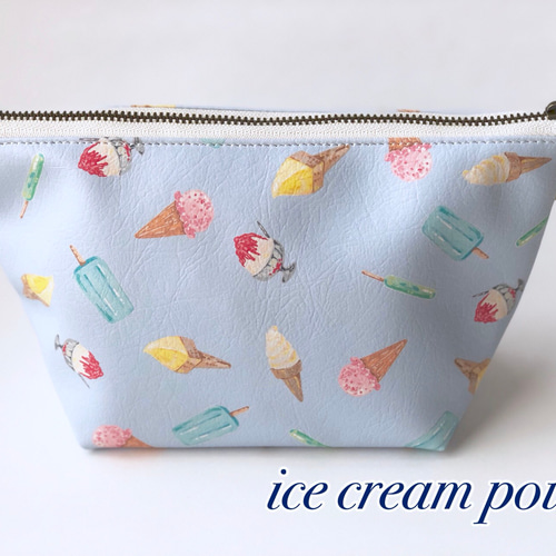 【新品未使用】LUDLOW Mini pouch アイスクリーム　ミニポーチ LUDLOW - 未使用品 LUDLOW ラドロー ミニポーチ アイスクリーム
