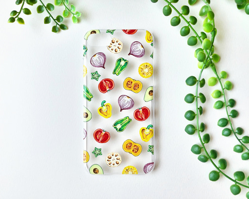 Society6  iPhoneケース  日本 漫画 野菜 囀る鳥は羽ばたかない - 矢代&百目鬼 Botania 角丸強化ガラス
