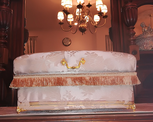 rococo調カルトナージュお茶箱 好きな布を貼って茶箱作り インテリア茶箱・カルトナージュ｜高根台