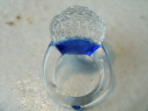 ガラスの指輪　「水波」 3枚目の画像