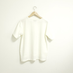 ［ゆったり］裾スリットカット&ソー　/　ホワイト 2枚目の画像