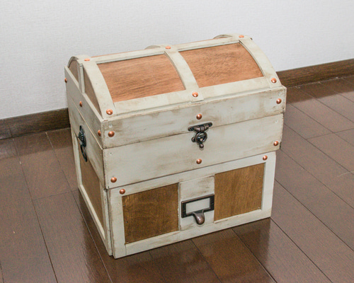 宝箱収納BOX ミニタイプ ドレッサー・ミラー・鏡台 ウッジョブ