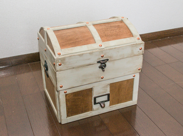 宝箱収納BOX ミニタイプ ドレッサー・ミラー・鏡台 ウッジョブ