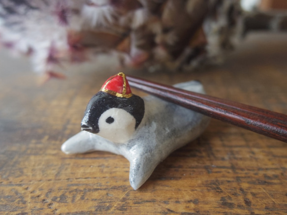 帝企鵝小雞筷架 第3張的照片