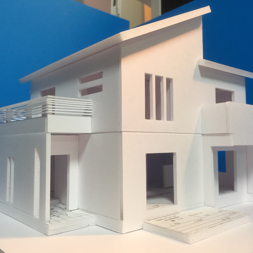 1/50 住宅白模型 | 建築・インテリア模型制作 アンドリュー・プック