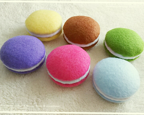 フェルトのマカロン 6こセット おもちゃ・人形 potittona 通販 8052275