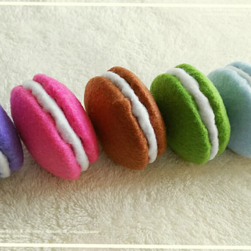 フェルトのマカロン 6こセット おもちゃ・人形 potittona 通販 8052275