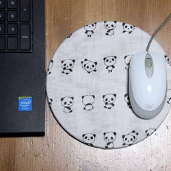 使いやすい！マウスパッド・パンダ（丸形） 2枚目の画像