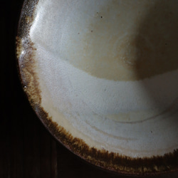 耐熱中皿 /縁茶×白 耐熱オーブン皿 グラタン皿 2枚目の画像