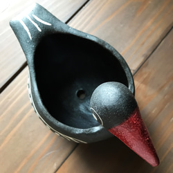 鳥/紅嘴（中）花盆花瓶 第6張的照片